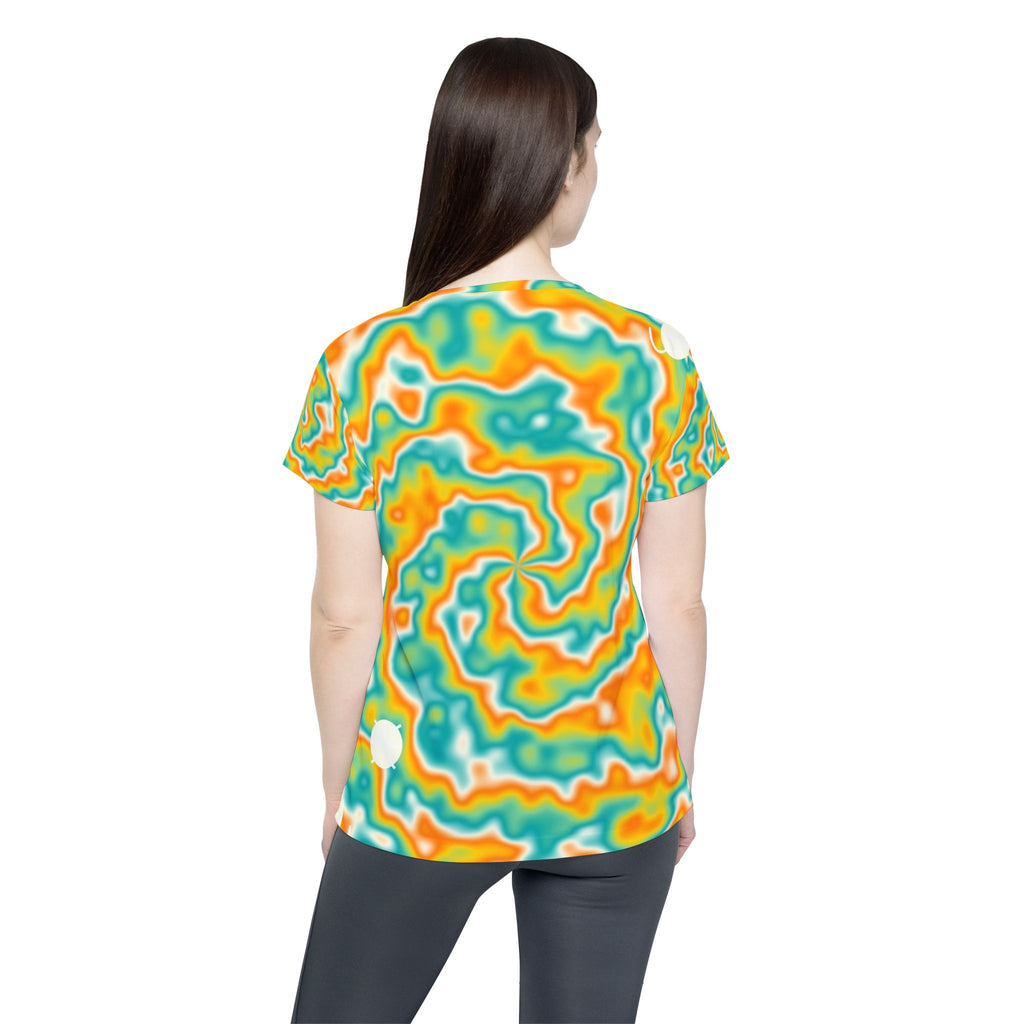 Basketball Citrus Pop Tie-Dye Spin Women's Sports Jersey