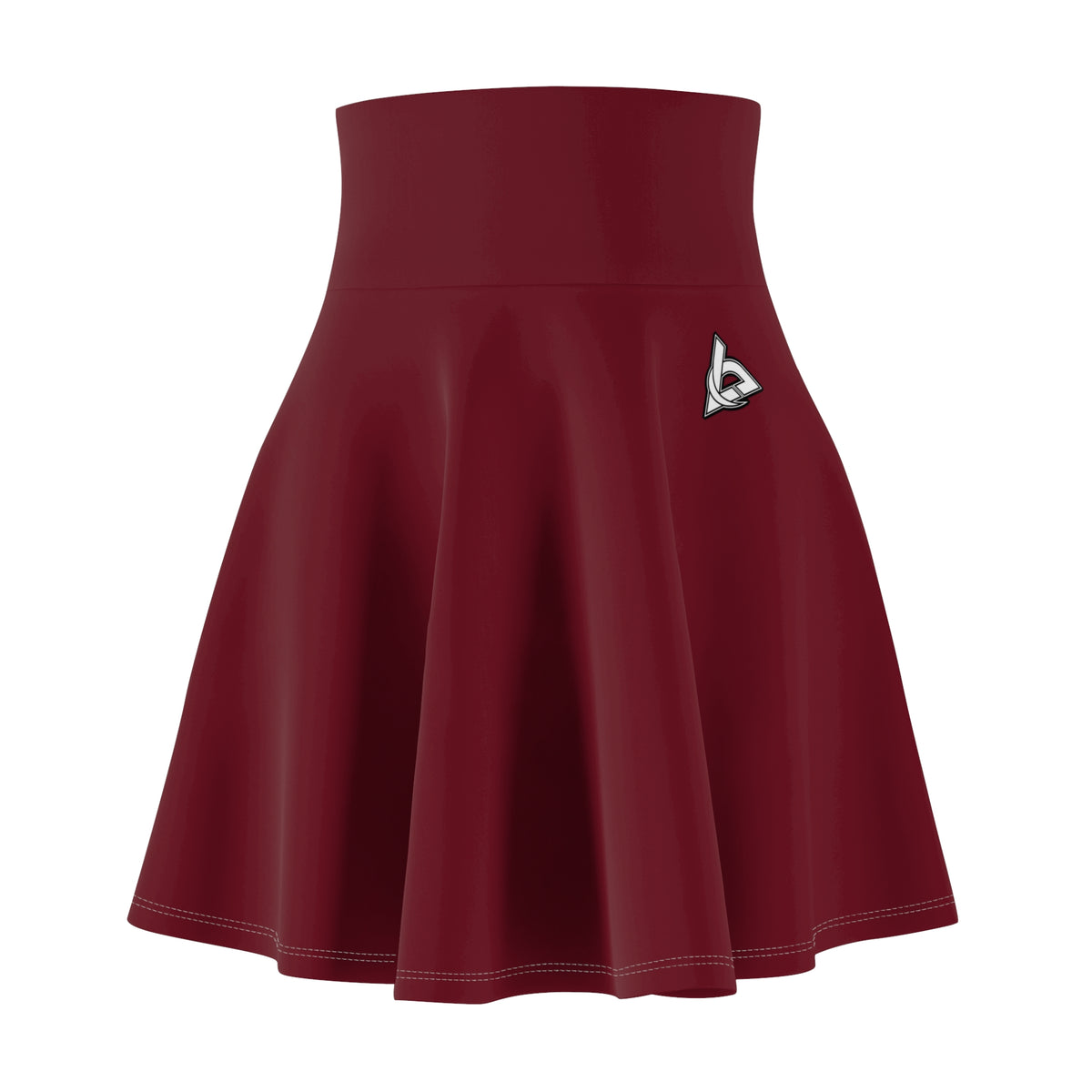 Vantacore Solid Maroon Women's Athletic Skater Skirt