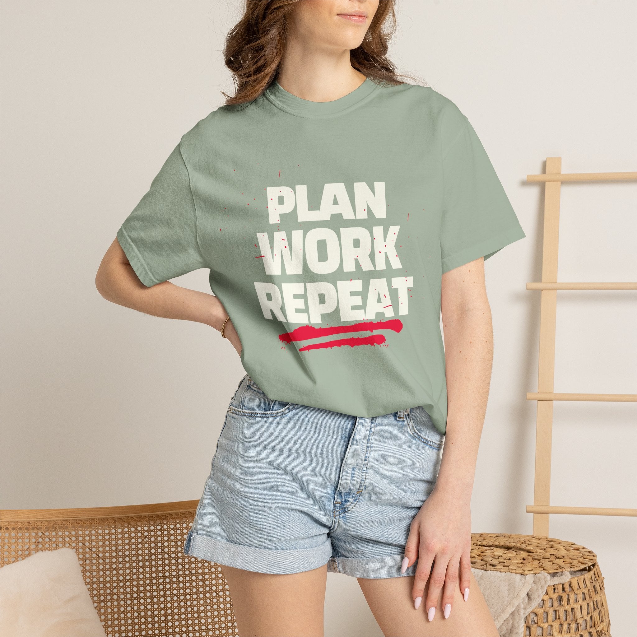 Plan Work Repeat | Graphic T-Shirt