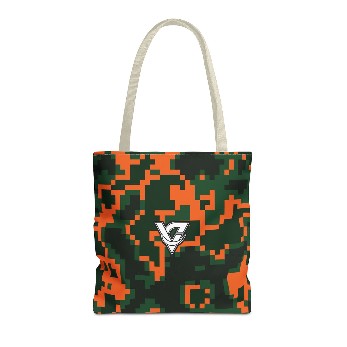 Evergreen Ember Digital Camo Tote Bag — All-Over Print Gym & Everyday Tote