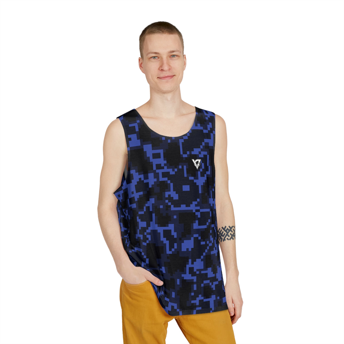 Midnight Digital Camo Men's Athletic Tank