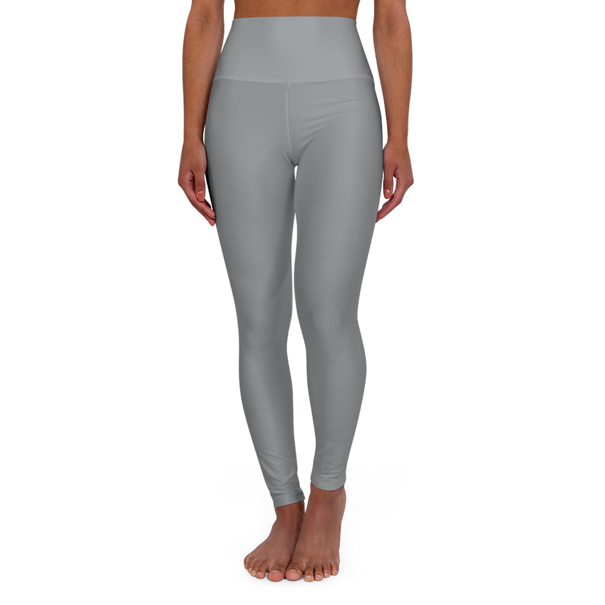Stone Grey Essential High-Waisted Yoga Leggings