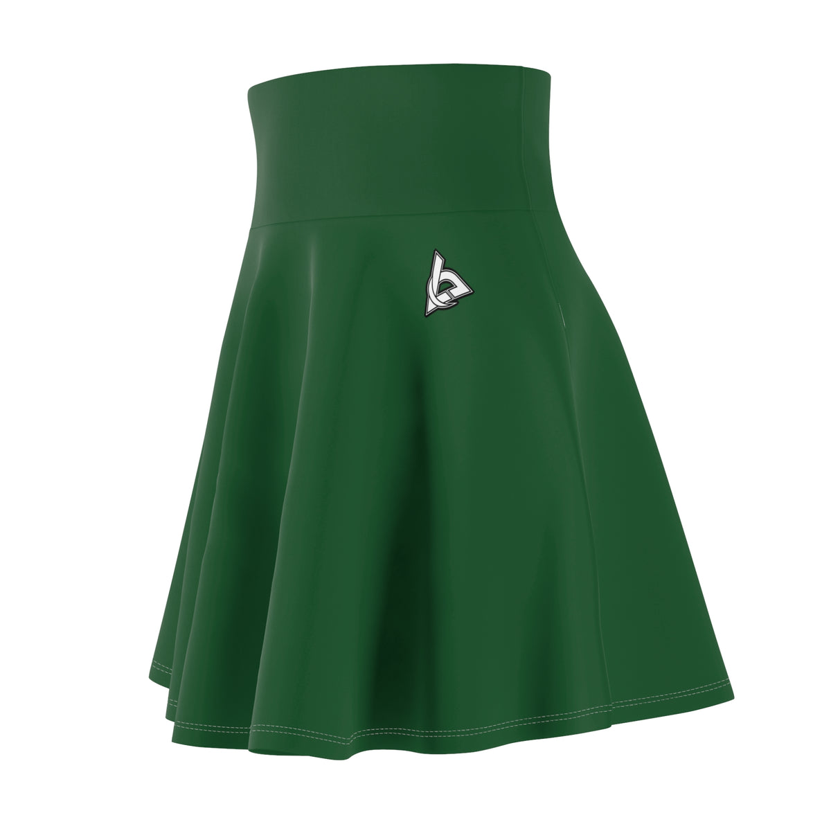 Vantacore Solid Forest Green Women's Athletic Skater Skirt
