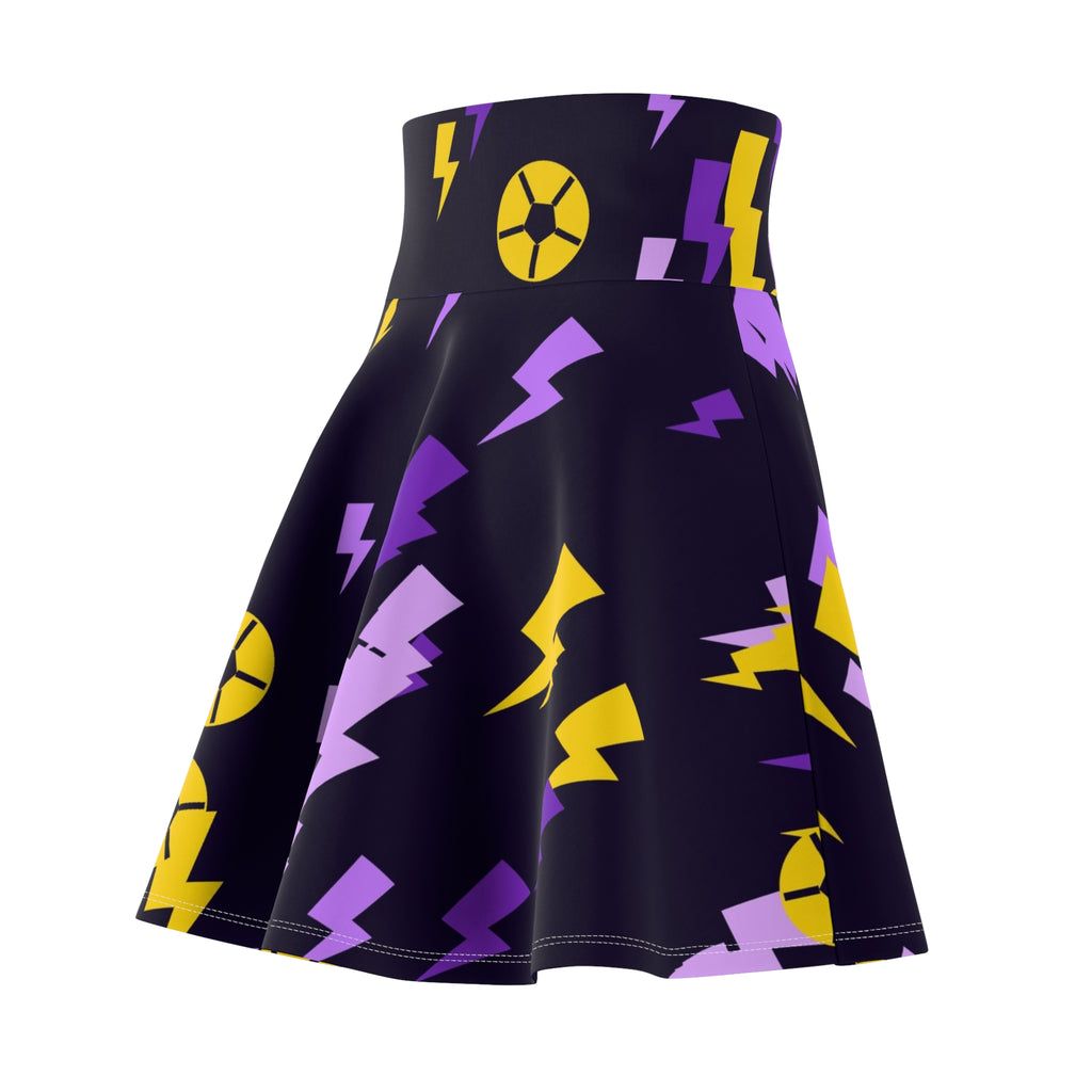 Soccer Ultra Grape Bolt Strike Women's Athletic Skater Skirt
