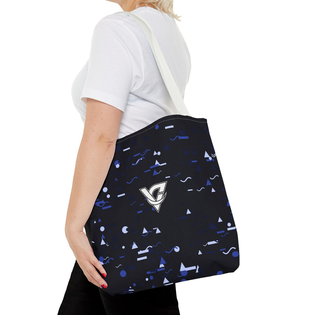 Midnight Confetti Tote Bag — All-Over Print Gym & Everyday Tote