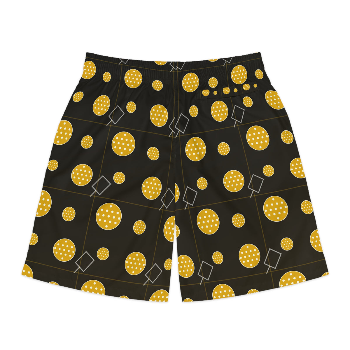 Pickleball Gold Rush Dink Dot Men's Athletic Shorts with Pockets
