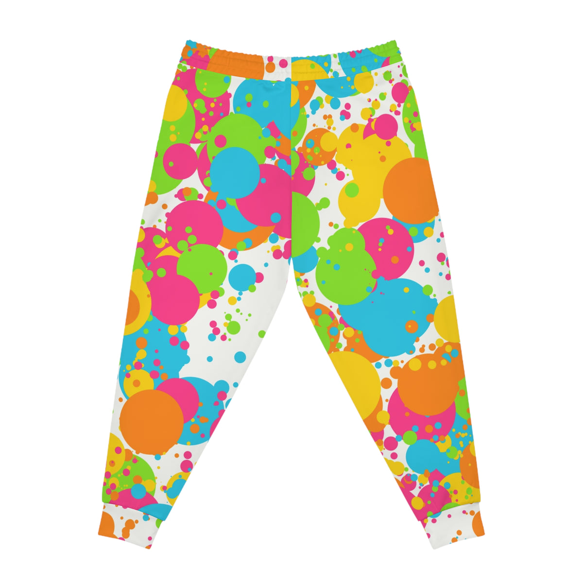 Women's Citrus Splash Joggers – Colorful All-Over Print Athletic Jogger Pants
