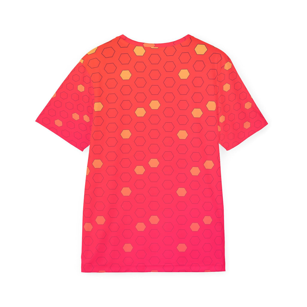 Soccer Sunset Fade Hex Pitch Men's Sports Jersey