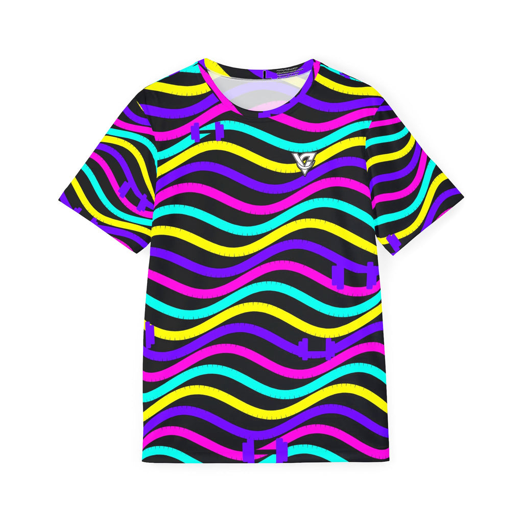 Training & Gym Midnight Neon Wave Rider Men's Sports Jersey