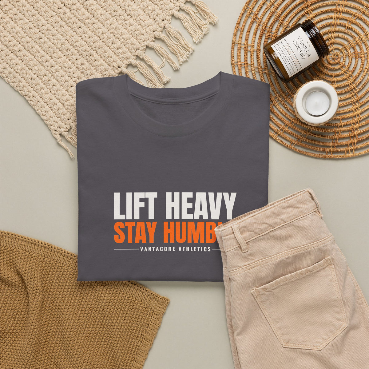Lift Heavy Stay Humble | Men's Graphic Gym T-Shirt