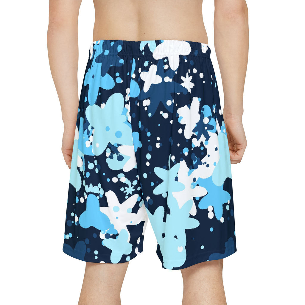 Men's Arctic Splatter Athletic Sports Shorts