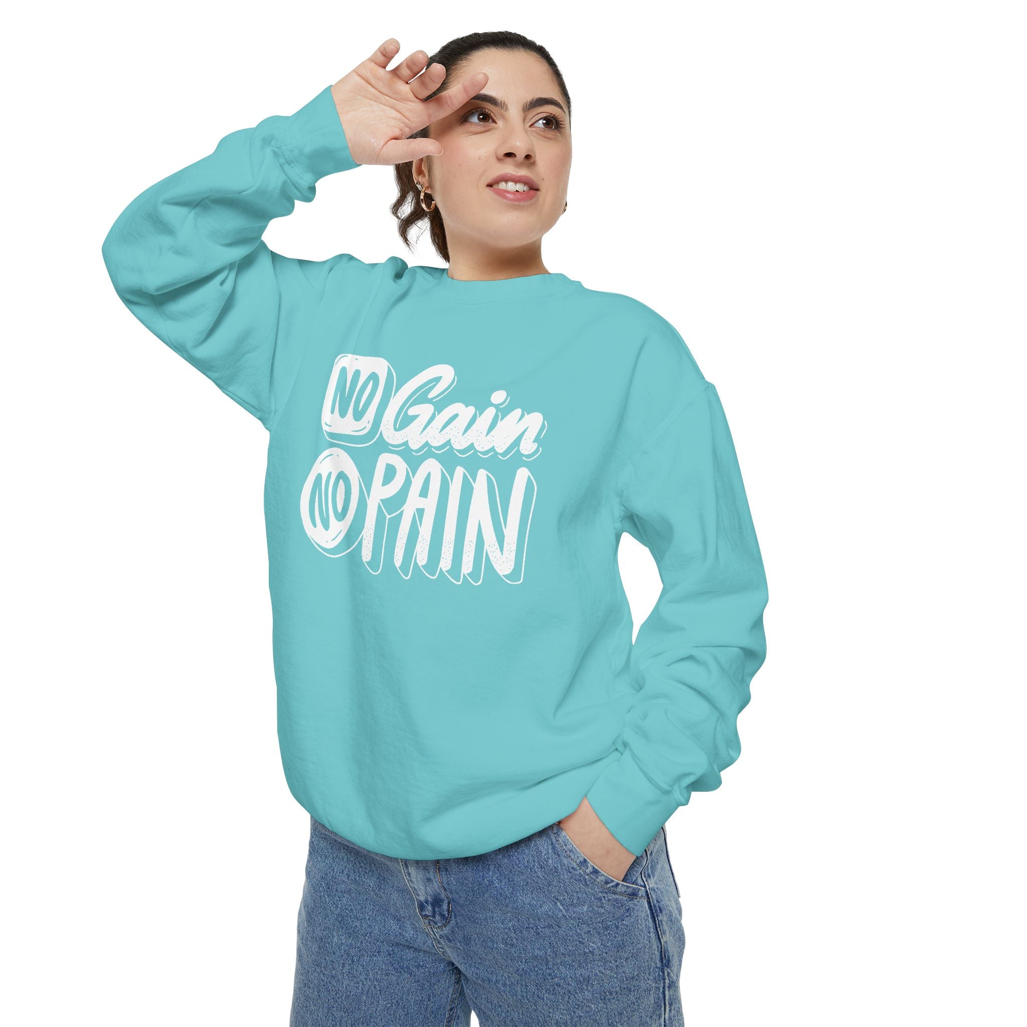 No Gain No Pain Sweatshirt | Motivational Fitness Crewneck