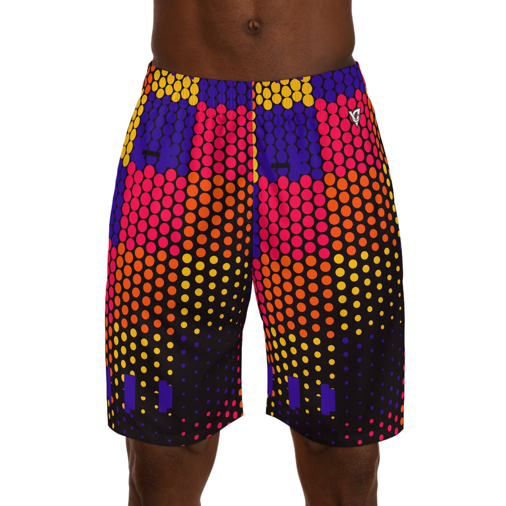 Training & Gym Hot Lava Halftone Pulse Men's Athletic Shorts with Pockets
