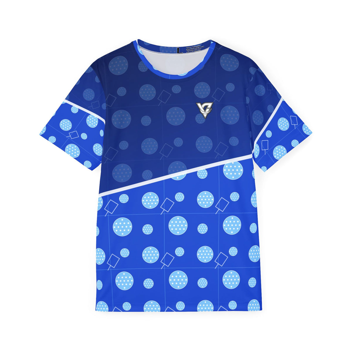 Pickleball Royal Ice Dink Dot Men's Sports Jersey