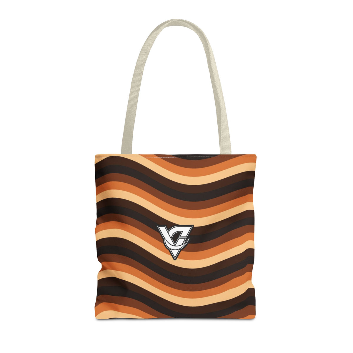 Copper Wave Tote Bag — All-Over Print Gym & Everyday Tote