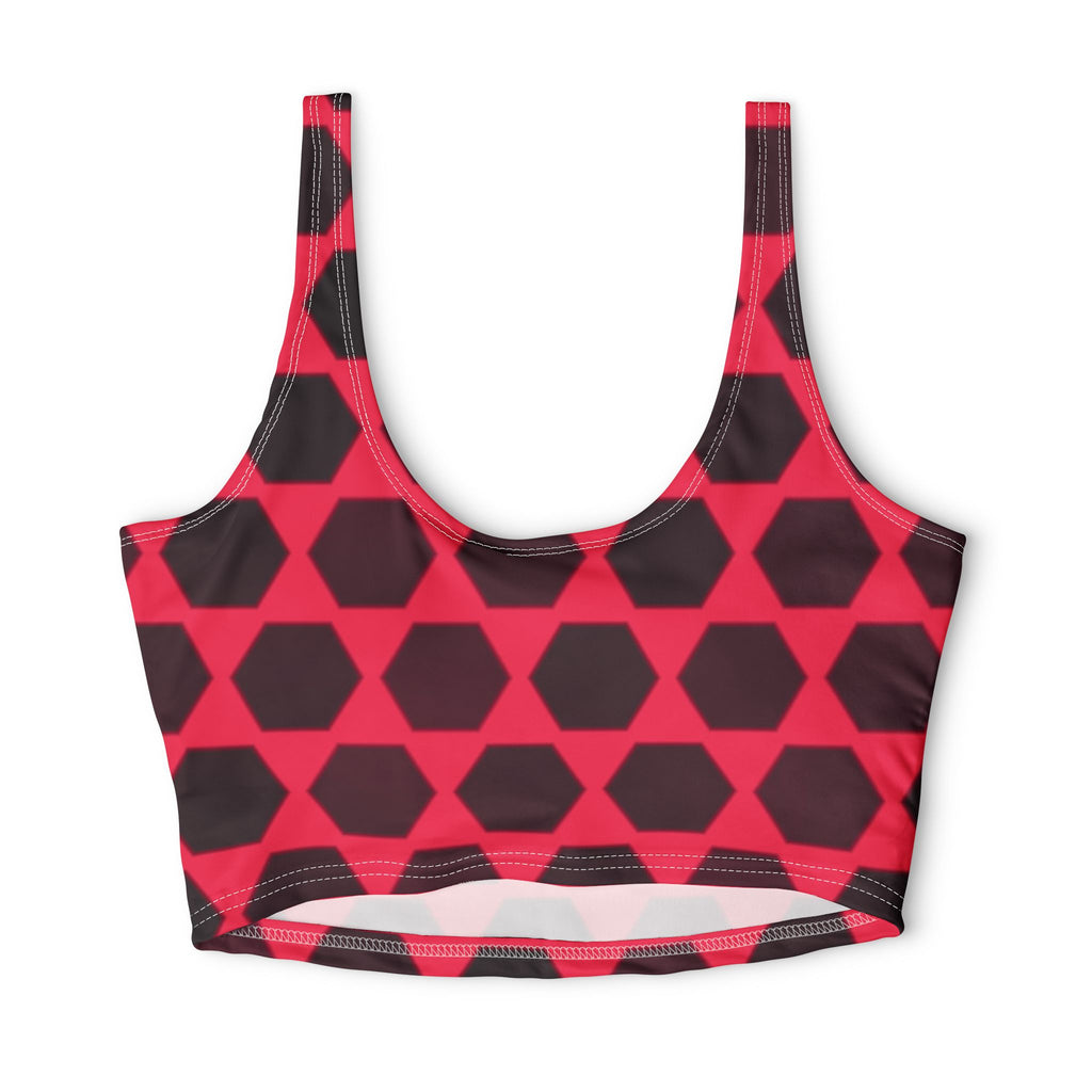 Infrared Hex Grid Sports Bra