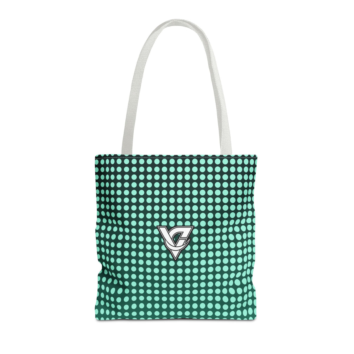 Mint Halftone Tote Bag — All-Over Print Gym & Everyday Tote