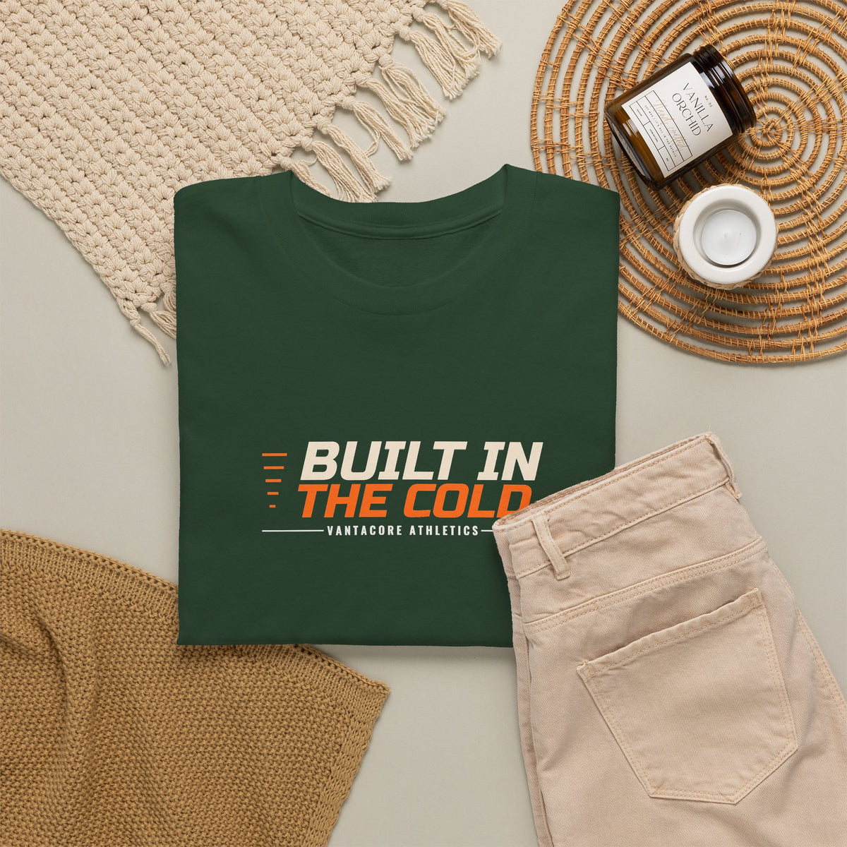 Built In The Cold | Men's Graphic Gym T-Shirt