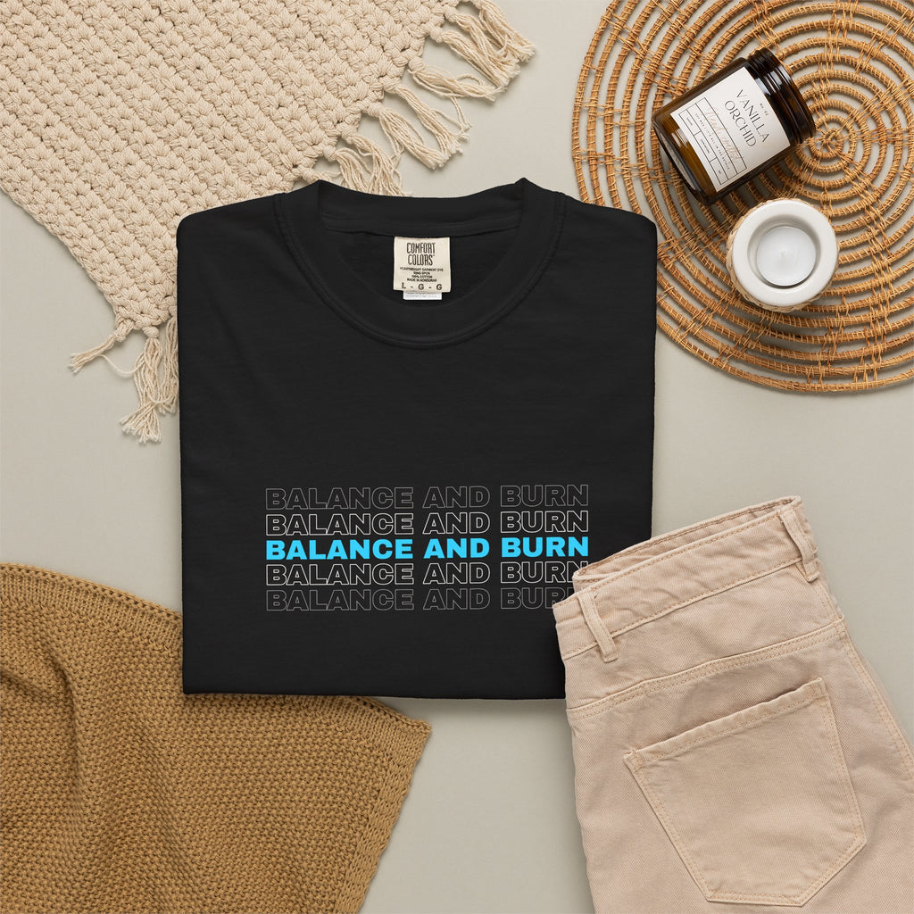Balance And Burn | Women's Garment-Dyed Graphic Tee