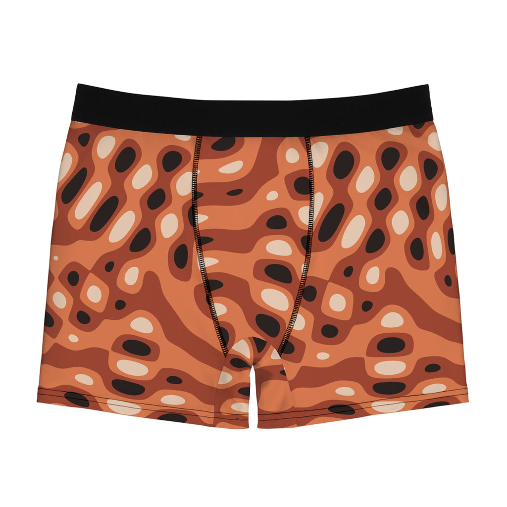 Terracotta Ripple Men's Boxer Briefs — Performance Underwear