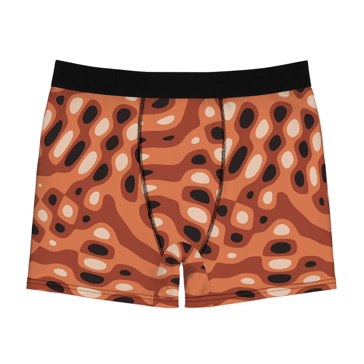 Terracotta Ripple Men's Boxer Briefs — Performance Underwear