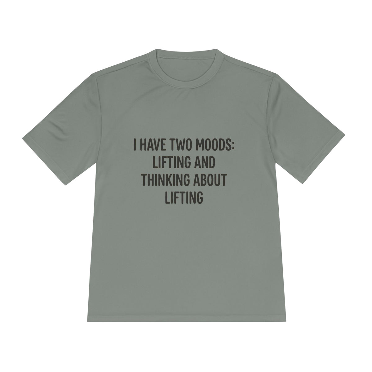 Lifting & Thinking About Lifting Tee — Workout Humor Moisture‑Wicking Shirt