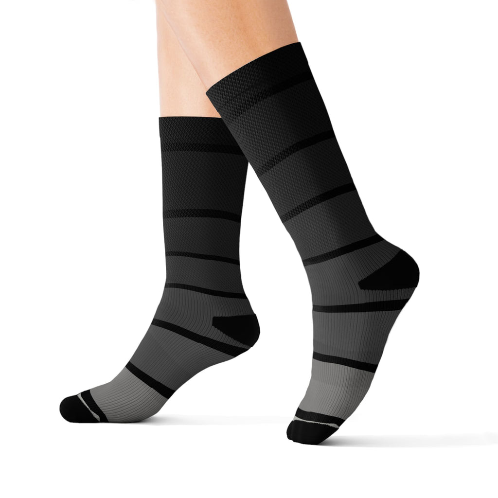 Graphite Horizon Athletic Crew Socks