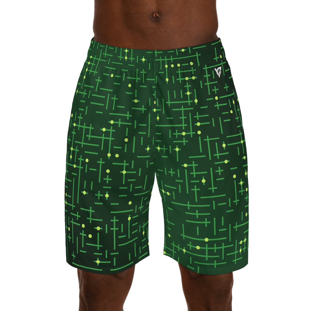 Men's Jungle Circuit Performance Jogger Athletic Shorts with Pockets