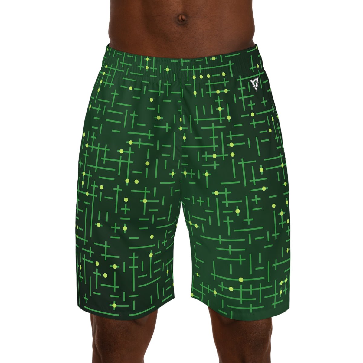 Men's Jungle Circuit Performance Jogger Athletic Shorts with Pockets