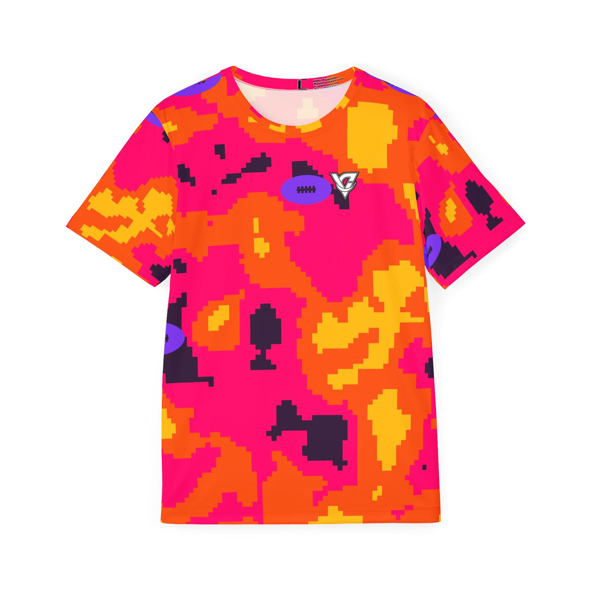 Football Berry Blast Pixel Camo Men's Sports Jersey