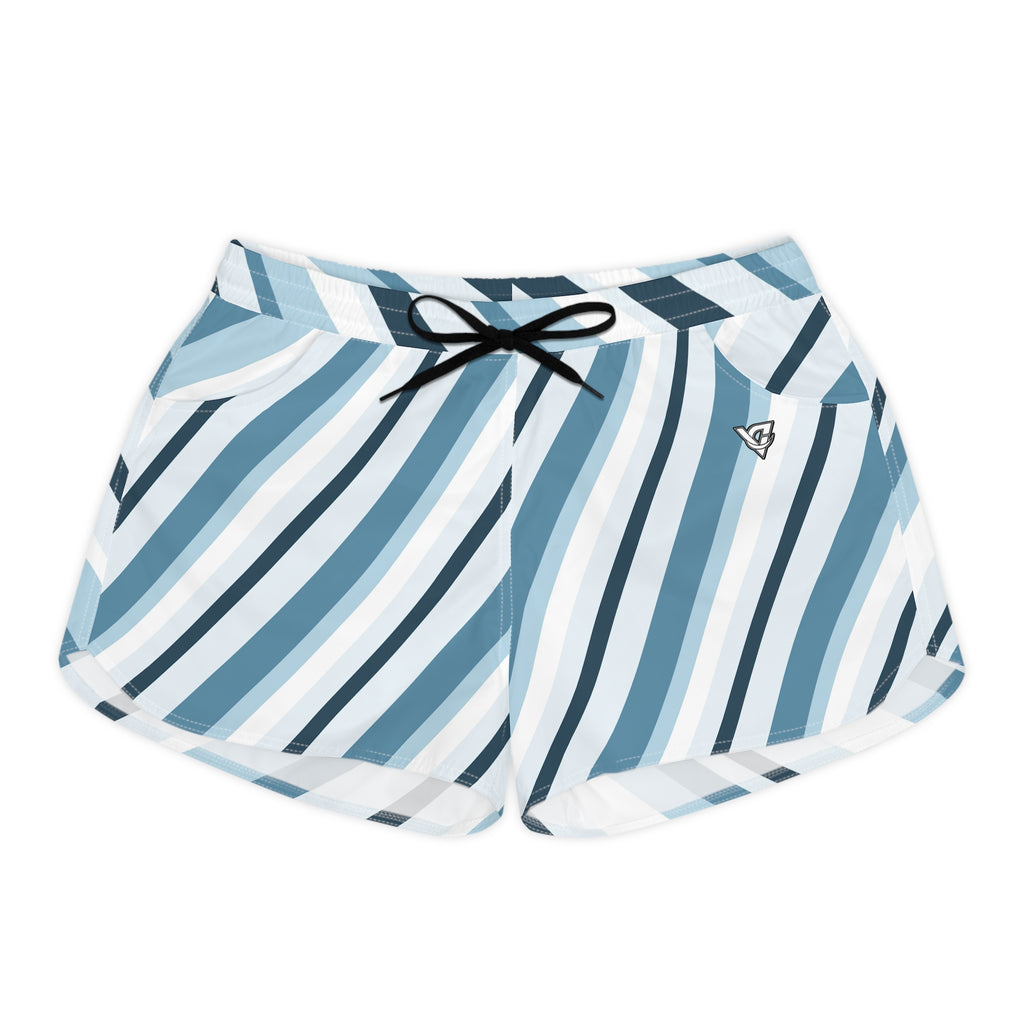 Women's Multipurpose Athletic Shorts with Pockets | Arctic Stripe