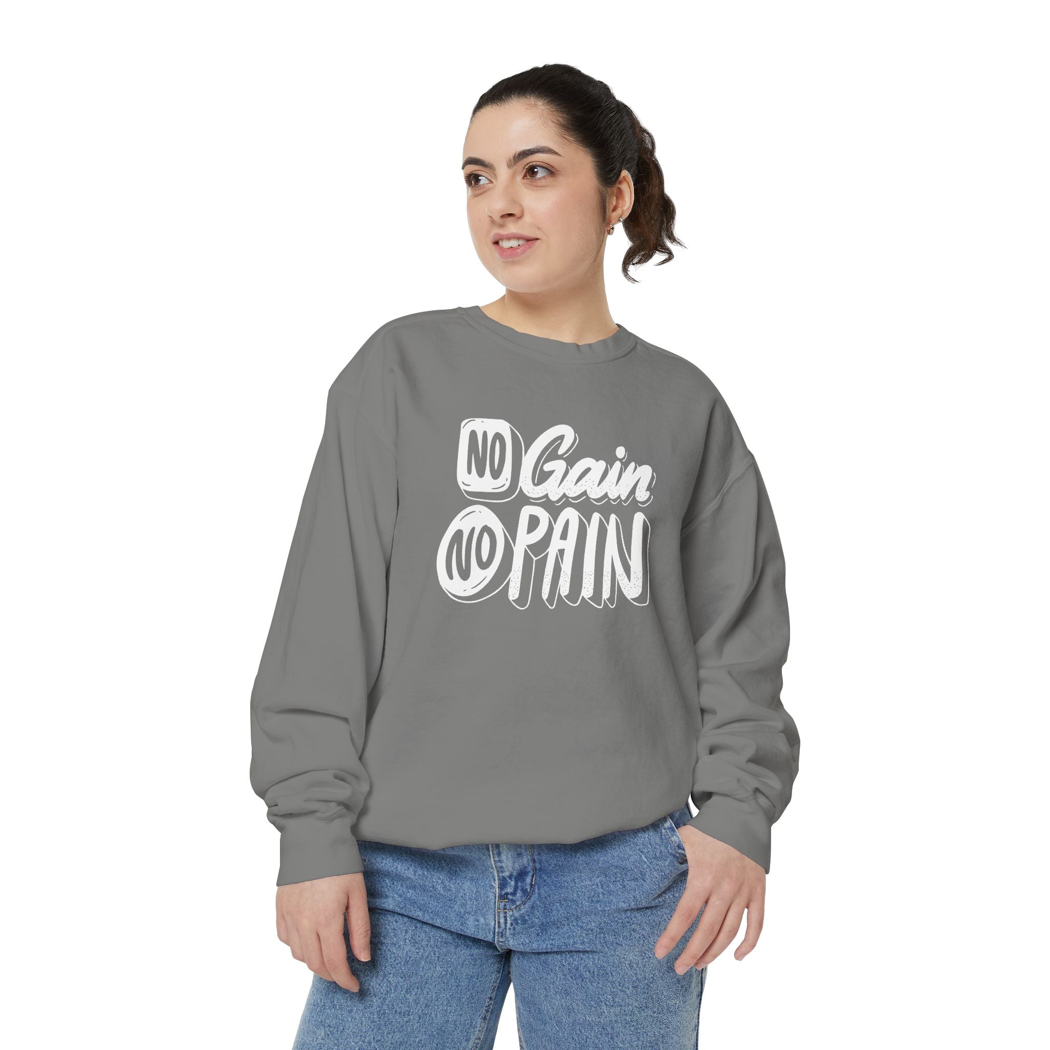 No Gain No Pain Sweatshirt | Motivational Fitness Crewneck
