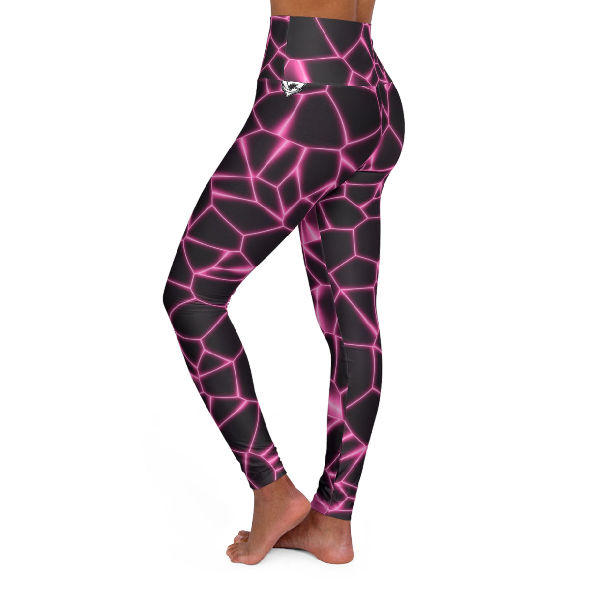 Rose Magma High-Waisted Yoga Leggings
