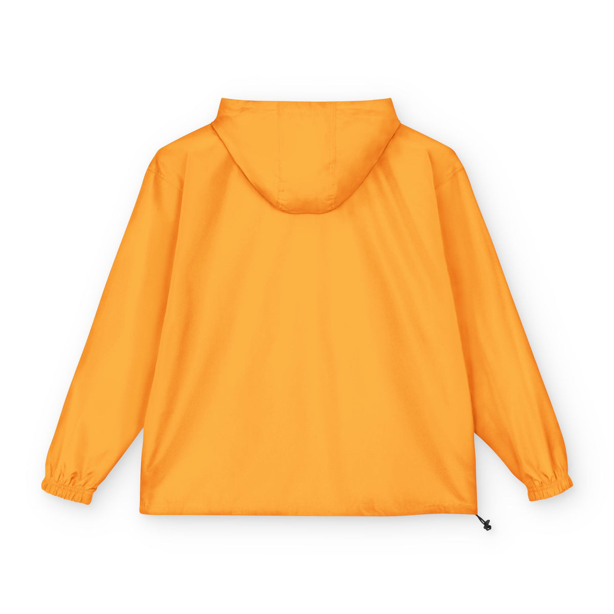 Packable Anorak Jacket — Lightweight Orange Windbreaker with Subtle Chest Logo