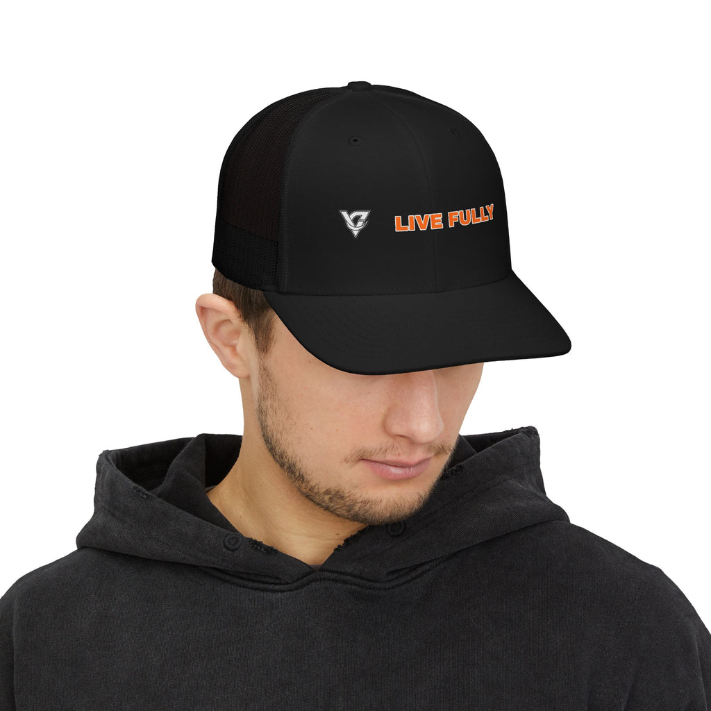 Live Fully Trucker Cap — Vantacore Snapback Hat