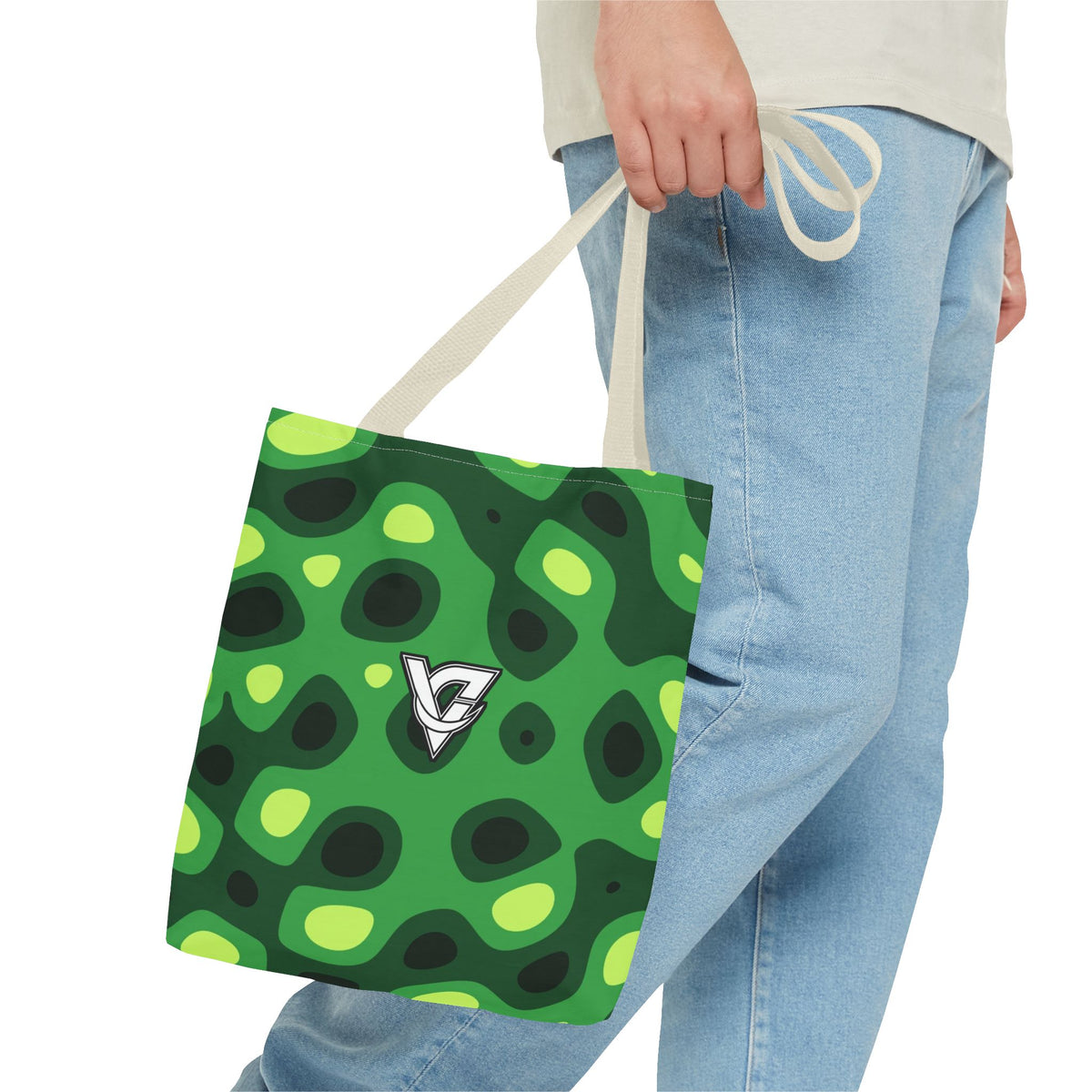 Jungle Ripple Tote Bag — All-Over Print Gym & Everyday Tote