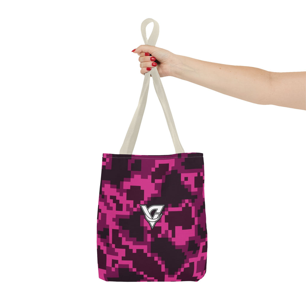 Berry Digital Camo Tote Bag — All-Over Print Gym & Everyday Tote