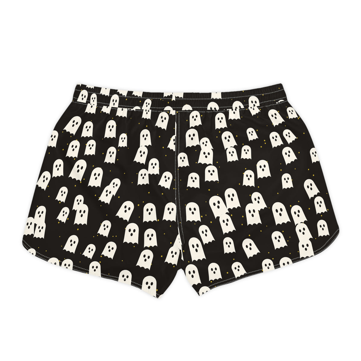 Women's Multipurpose Athletic Shorts with Pockets | Halloween Candy Corn Ghost Parade