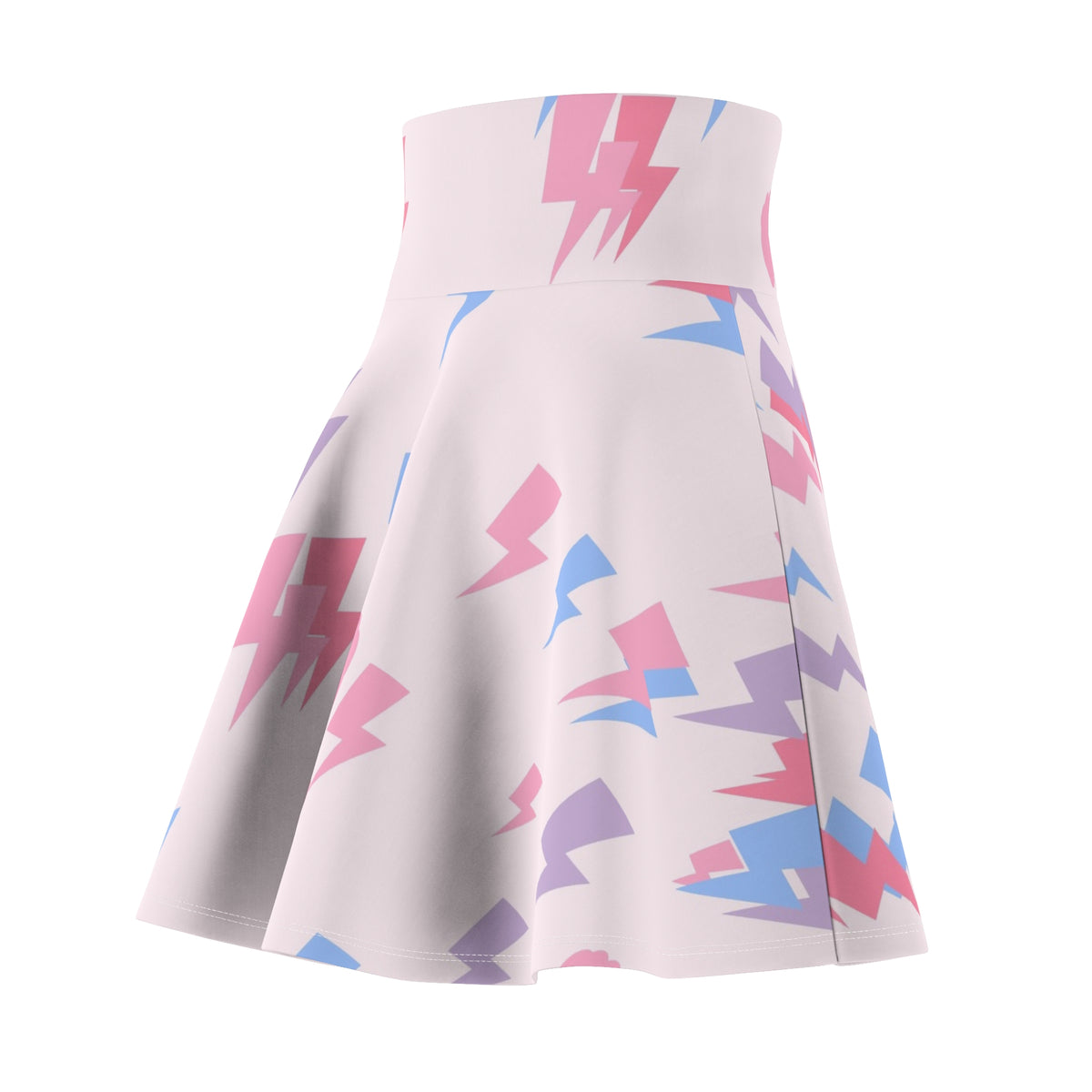 Yoga Cotton Candy Bolt Strike Women's Athletic Skater Skirt