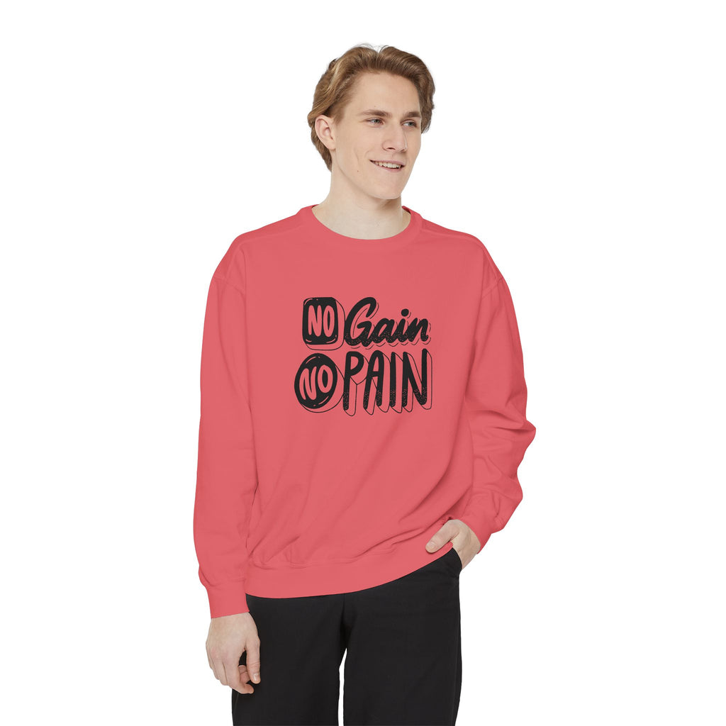 No Gain No Pain Sweatshirt | Motivational Fitness Crewneck