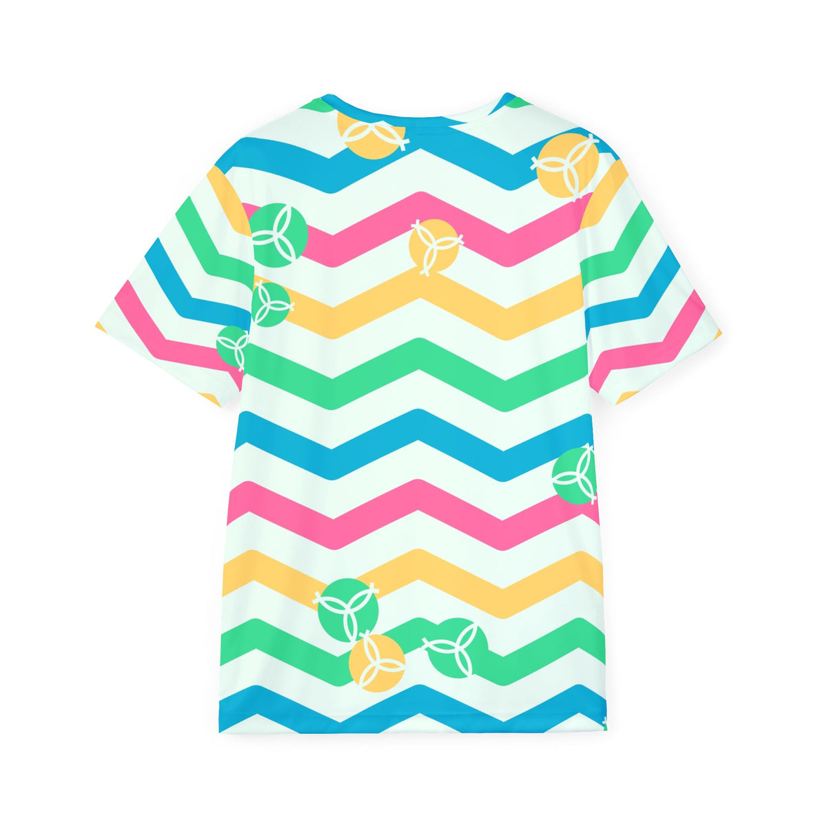 Volleyball Mint Sorbet Chevron Rush Men's Sports Jersey