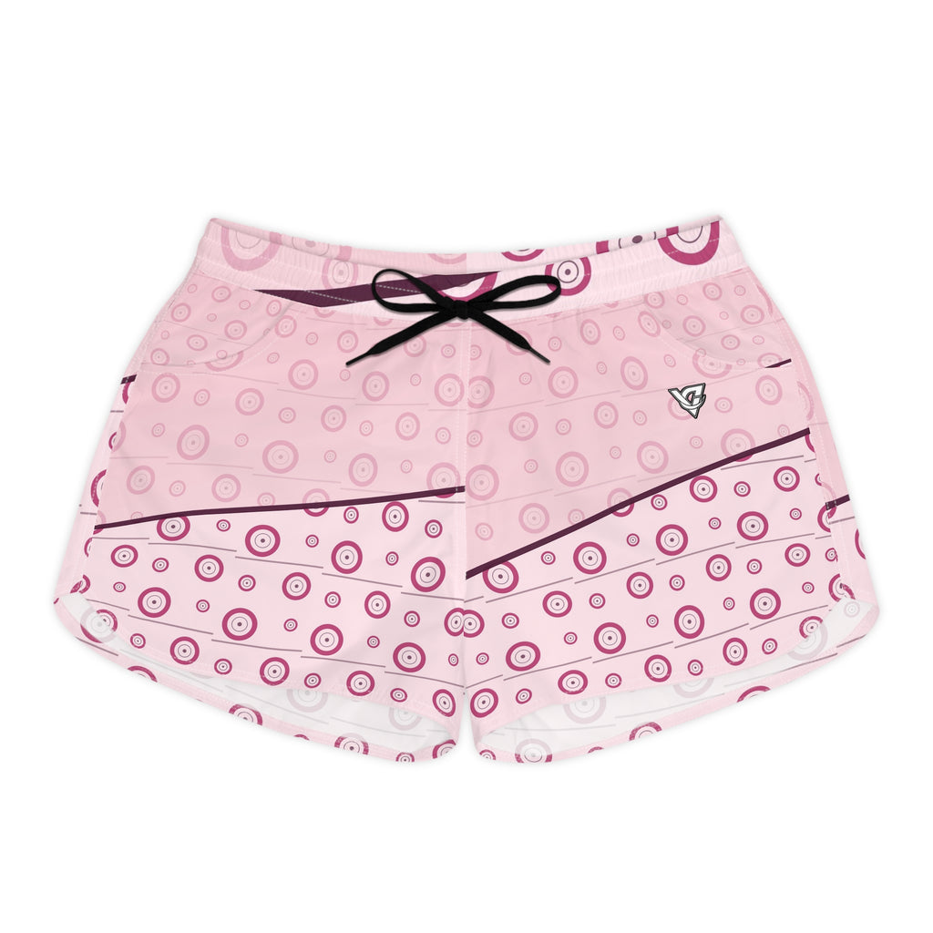 Training & Gym Blush Rose Iron Plate Women's Athletic Shorts with Pockets