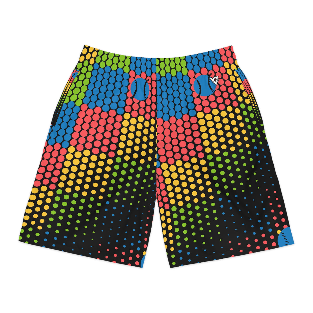 Baseball & Softball Rainbow Rally Halftone Pulse Men's Athletic Shorts with Pockets
