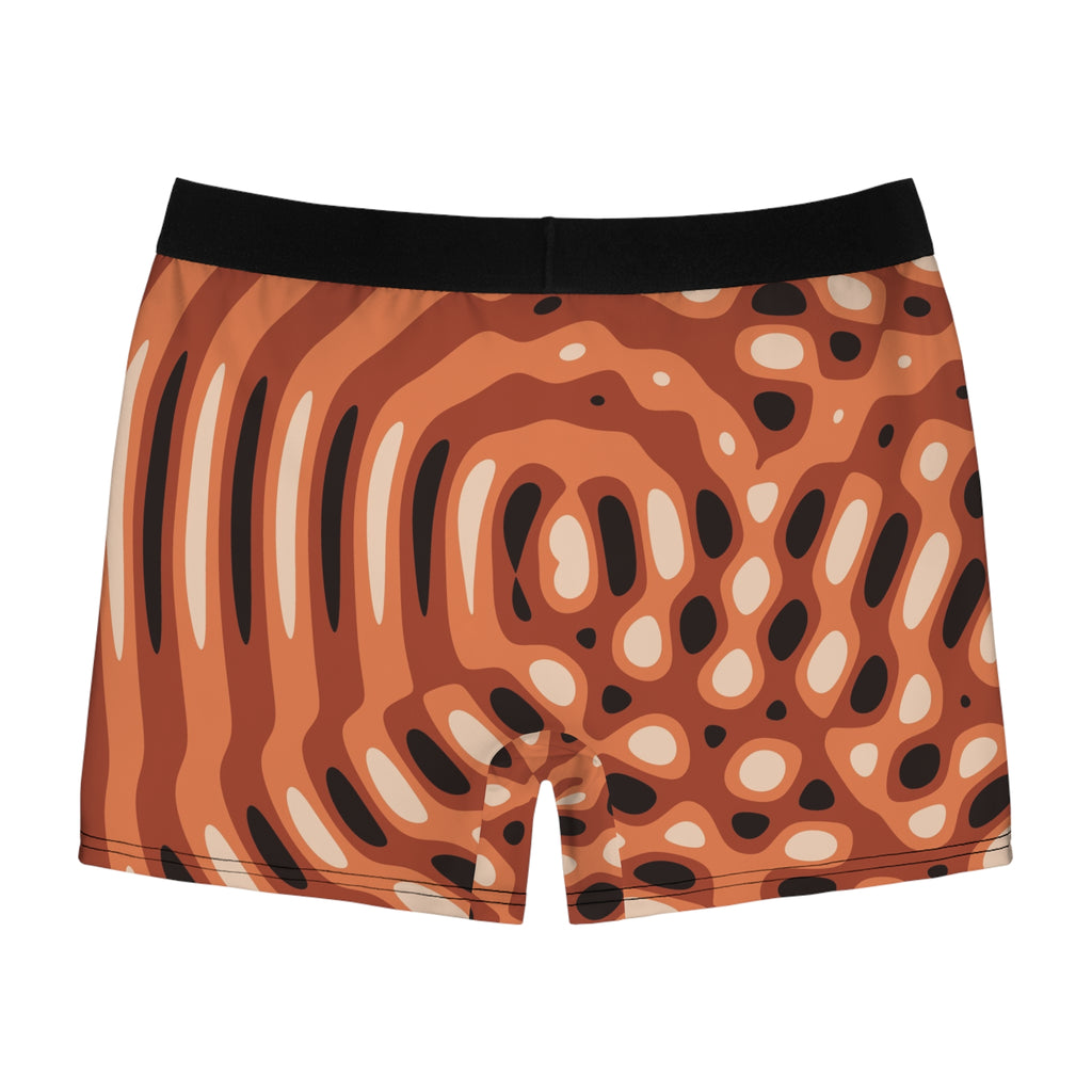 Terracotta Ripple Men's Boxer Briefs — Performance Underwear