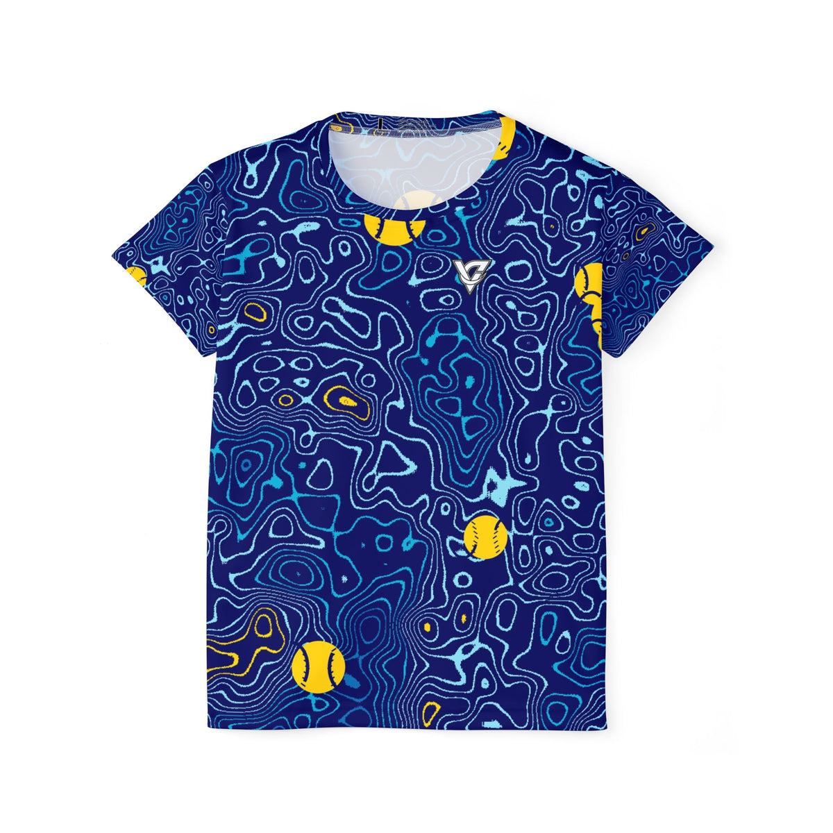 Baseball & Softball Cobalt Spark Topo Trail Women's Sports Jersey