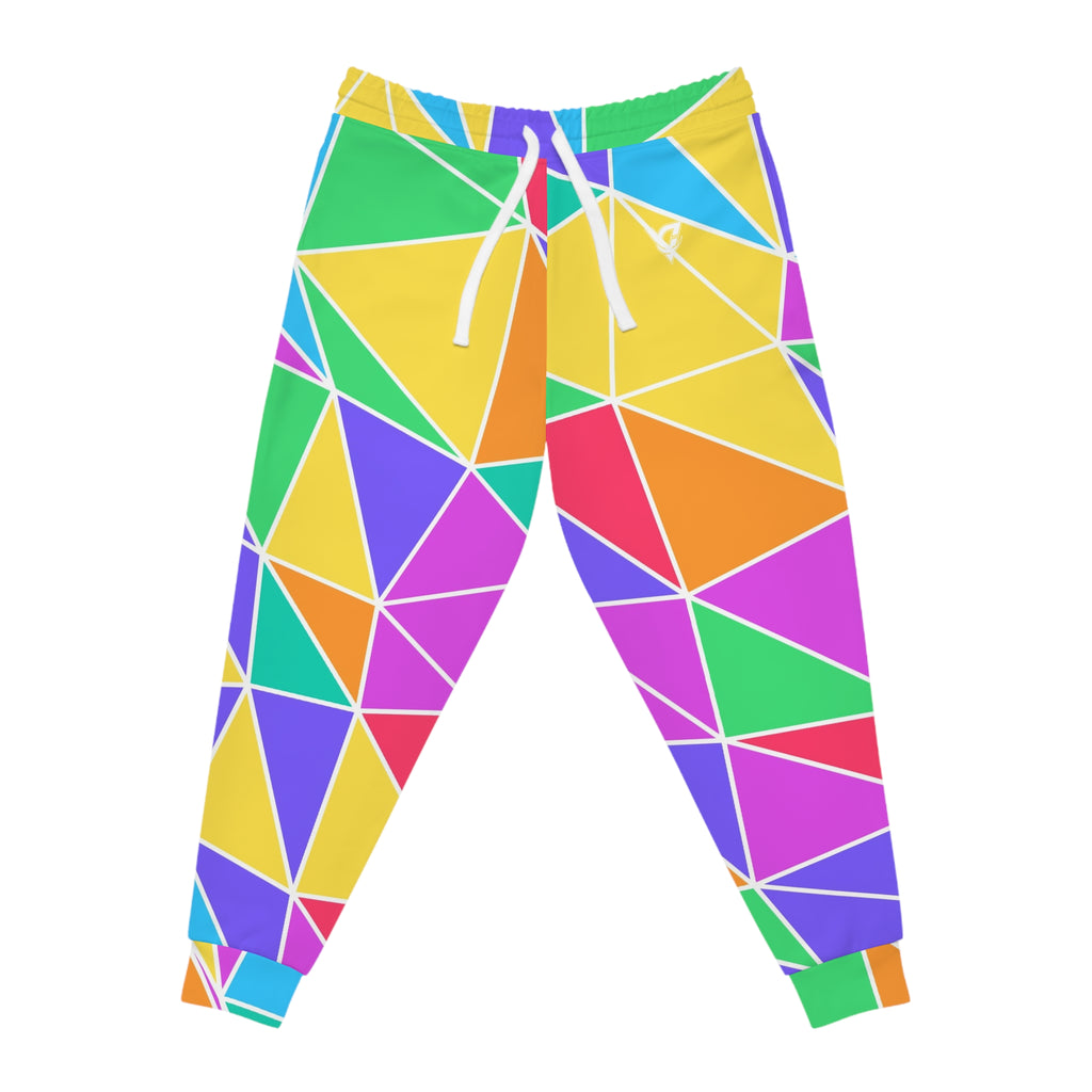 Women's Prism Shards Joggers – Colorful All-Over Print Athletic Jogger Pants