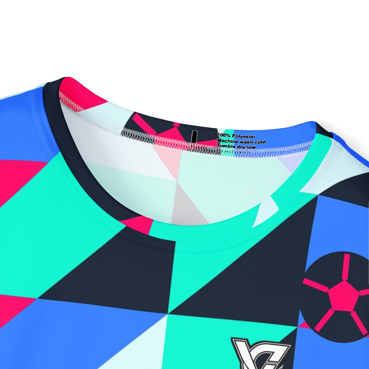 Soccer Arctic Neon Prism Block Men's Sports Jersey