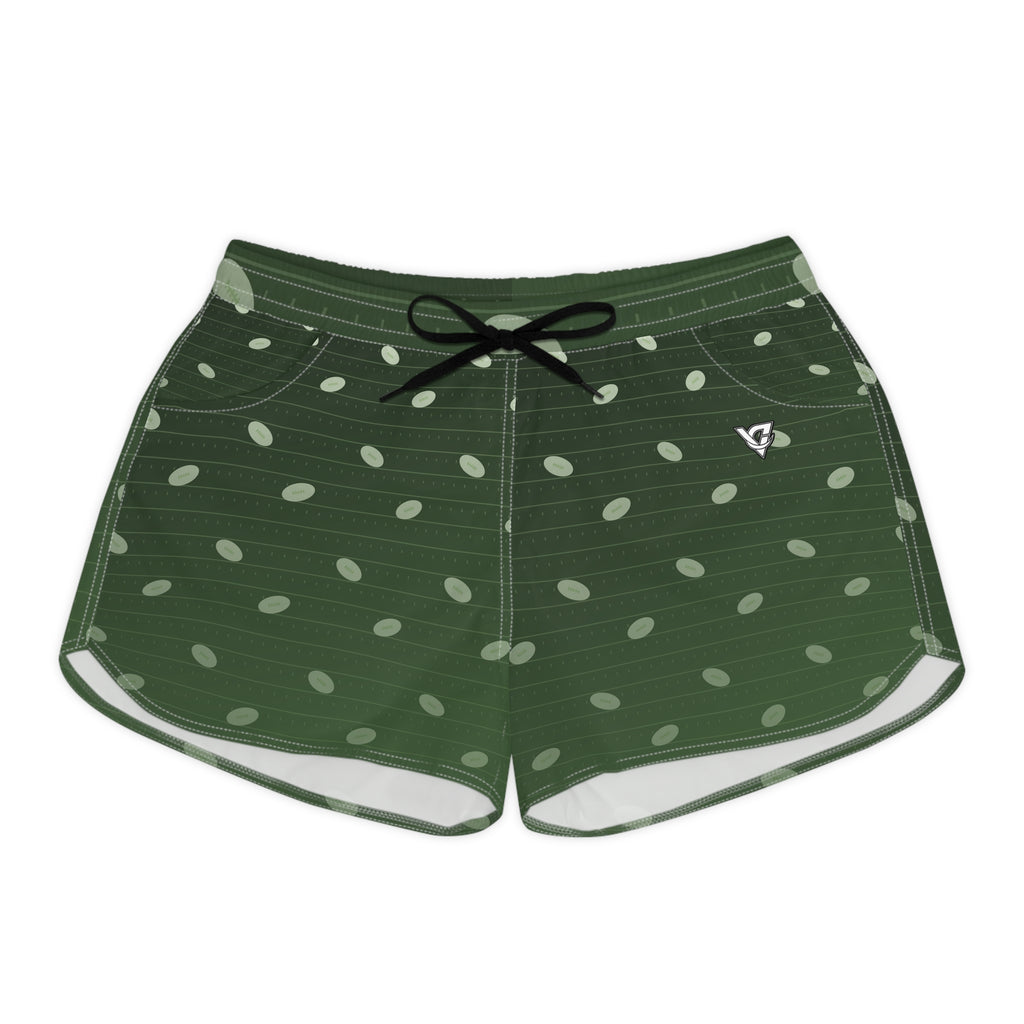 Football Forest Camo Gridiron Women's Athletic Shorts with Pockets
