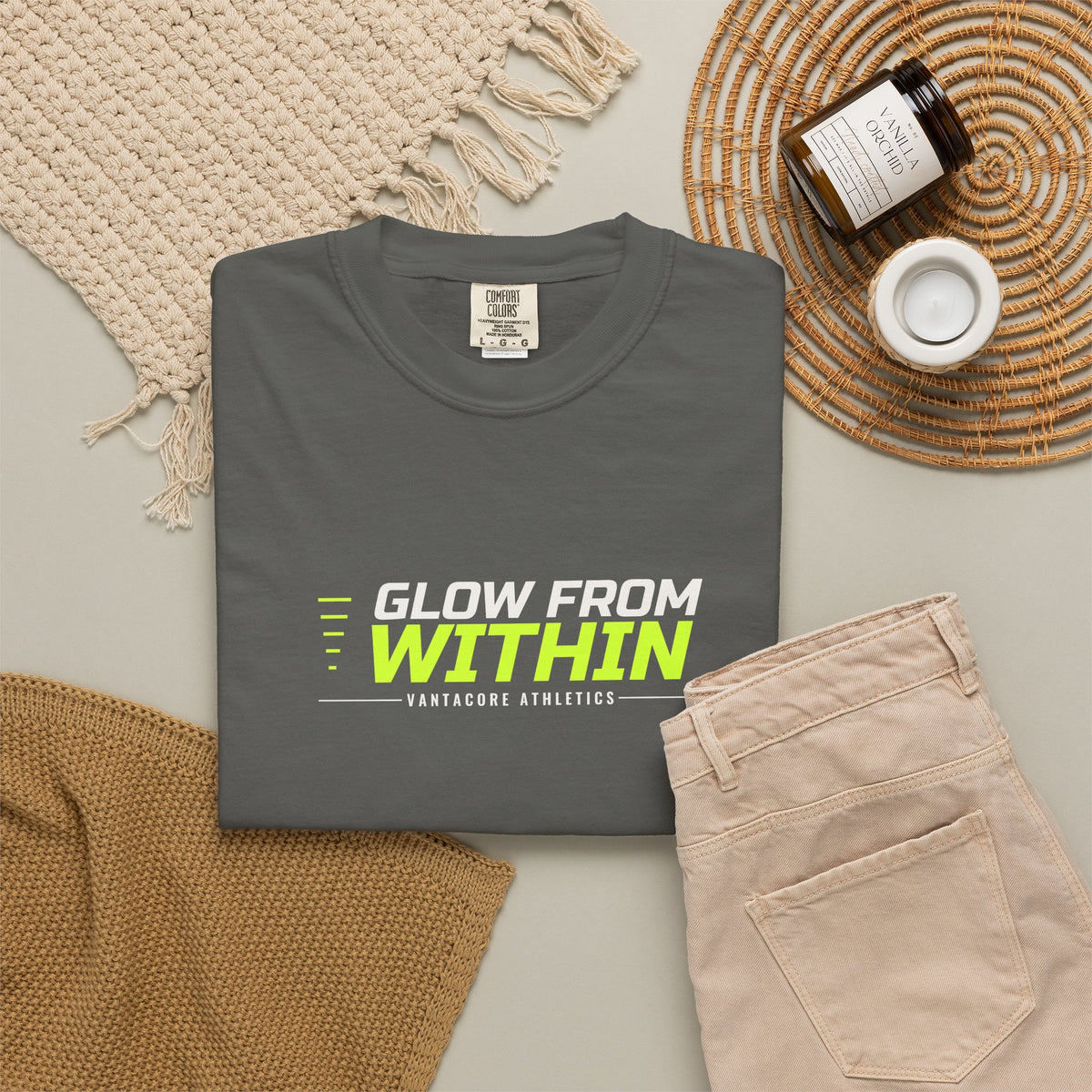 Glow From Within | Women's Garment-Dyed Graphic Tee