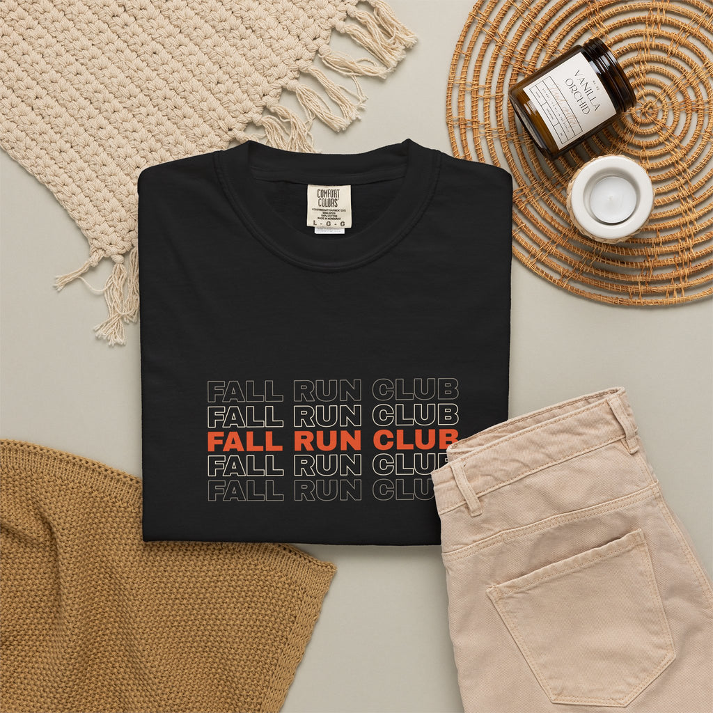 Fall Run Club | Women's Garment-Dyed Graphic Tee
